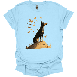 Doberman Fall Dog T Shirt Gift For Dog Lover