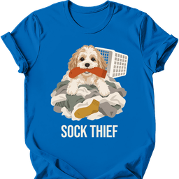Cavachon Sock Thief T Shirt Gift For Dog Lover