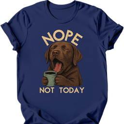 Chocolate Labrador Not Today T Shirt Gift For Dog Lover