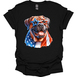 Bullmastiff Patriot Series T Shirt Gift For Dog Lover