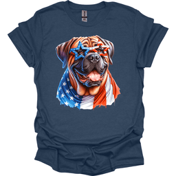 Bullmastiff Patriot Series T Shirt Gift For Dog Lover