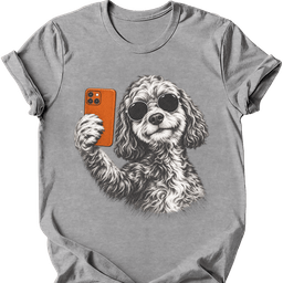 Cockapoo Selfie Dog T Shirt Gift For Dog Lover