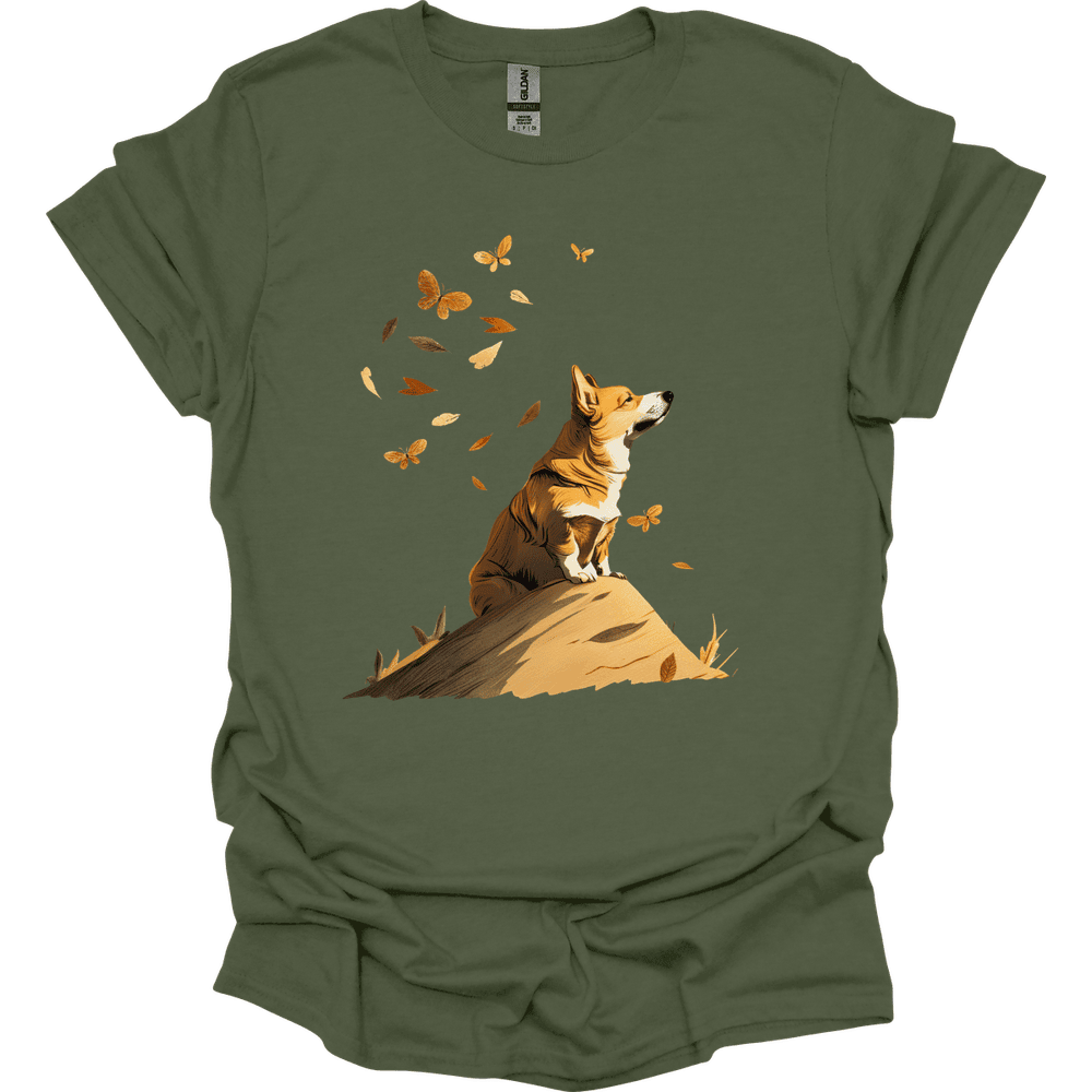 Corgi Fall Dog T Shirt Gift For Dog Lover