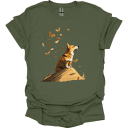 Corgi Fall Dog T Shirt Gift For Dog Lover