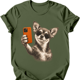 Chihuahua Selfie Dog T Shirt Gift For Dog Lover