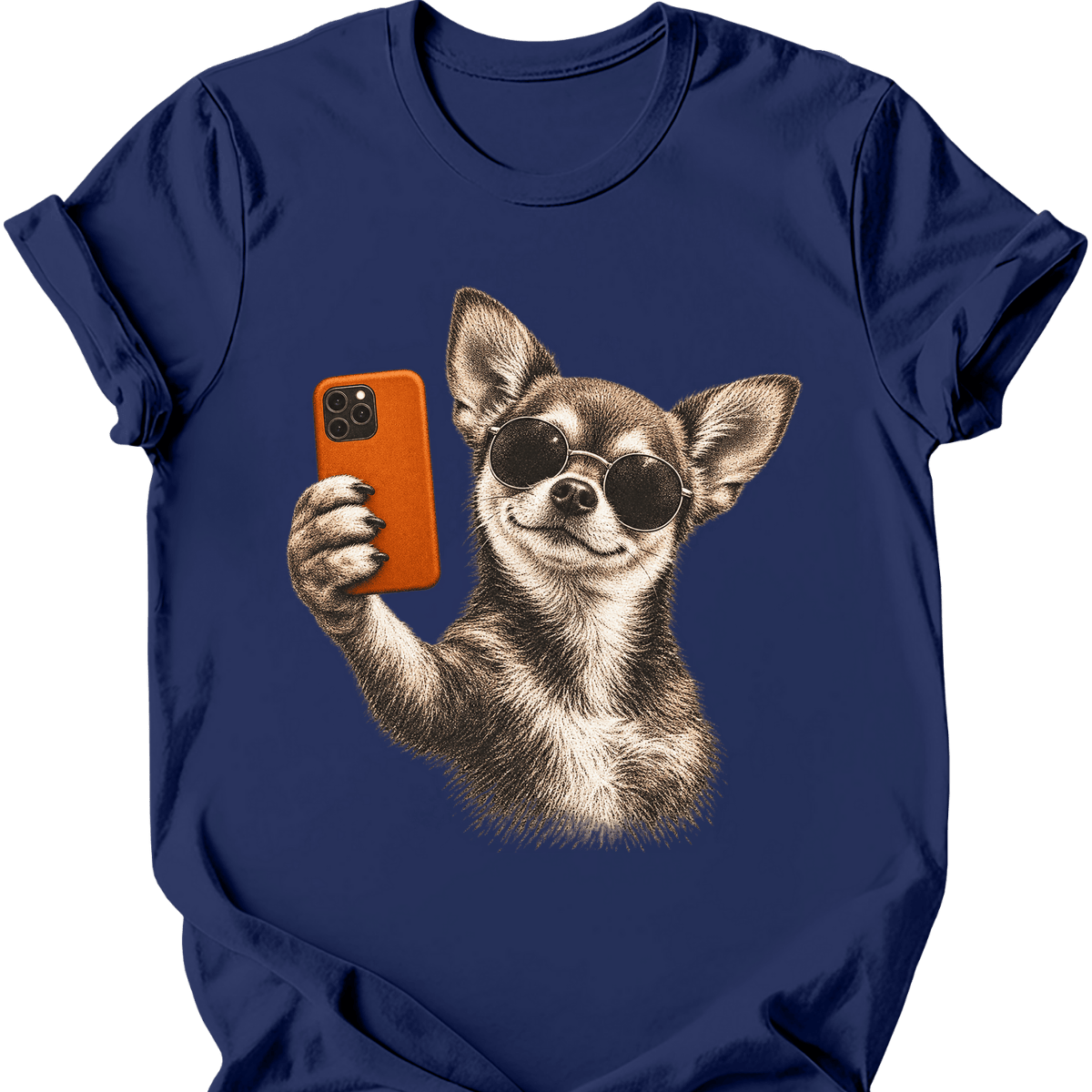 Chihuahua Selfie Dog T Shirt Gift For Dog Lover