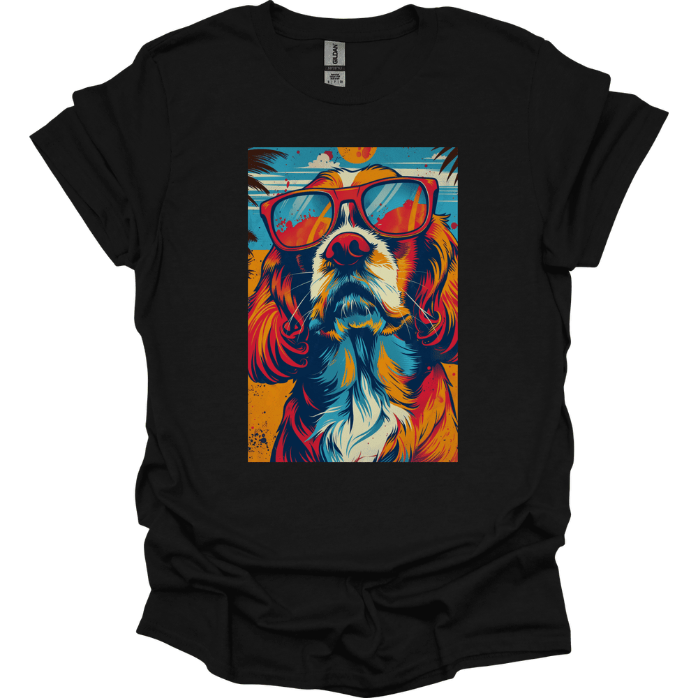 Cavalier King Charles Spaniel Summer Dog T Shirt Gift For Dog Lover