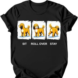 Cavapoo Sit Roll Over Stay T Shirt Gift For Dog Lover