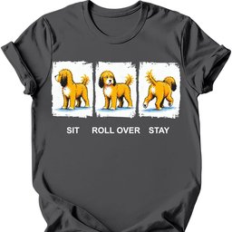Cavapoo Sit Roll Over Stay T Shirt Gift For Dog Lover