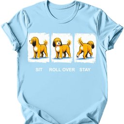 Cavapoo Sit Roll Over Stay T Shirt Gift For Dog Lover