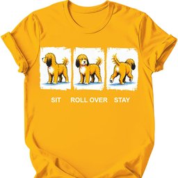 Cavapoo Sit Roll Over Stay T Shirt Gift For Dog Lover