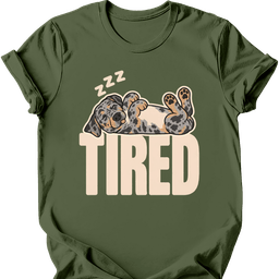 Catahoula Leopard Tired Dog T Shirt Gift For Dog Lover