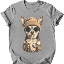 Chihuahua Hipster Dog T Shirt Gift For Dog Lover