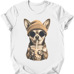Chihuahua Hipster Dog T Shirt Gift For Dog Lover