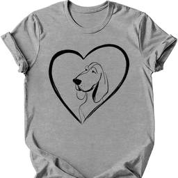 Bracco Italiano Heart Dog T Shirt Gift For Dog Lover