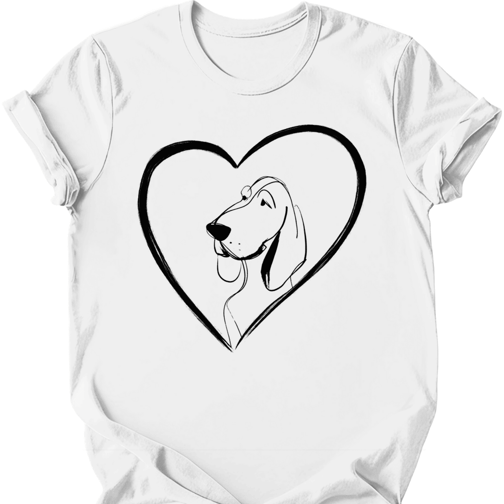 Bracco Italiano Heart Dog T Shirt Gift For Dog Lover