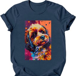 Cavapoo Punk Dog T Shirt Gift For Dog Lover
