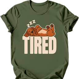 Coonhound Tired Dog T Shirt Gift For Dog Lover
