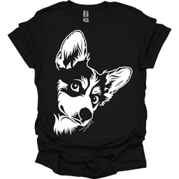 Corgi Line Art T Shirt Gift For Dog Lover