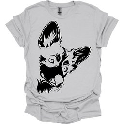 Corgi Line Art T Shirt Gift For Dog Lover