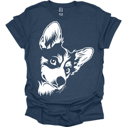 Corgi Line Art T Shirt Gift For Dog Lover