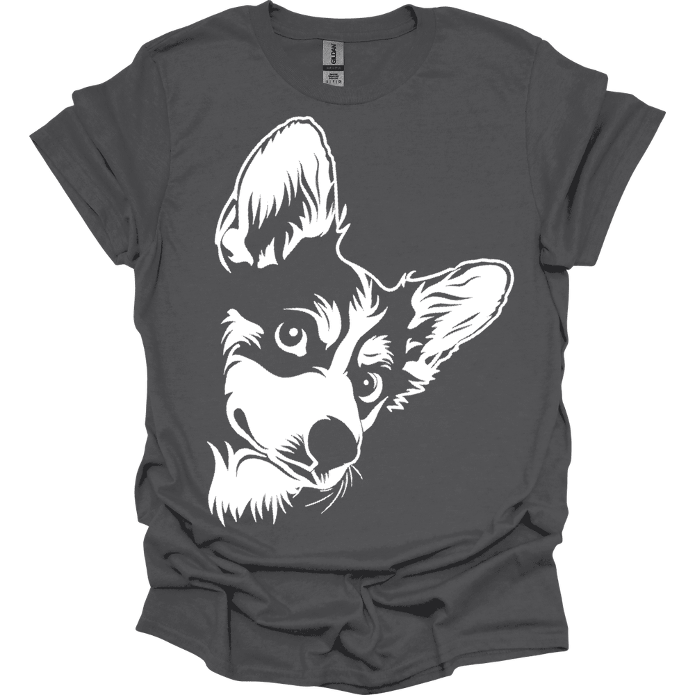 Corgi Line Art T Shirt Gift For Dog Lover