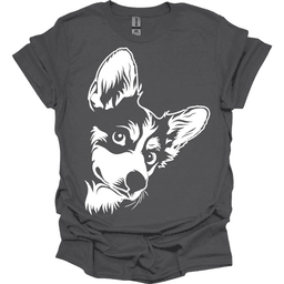 Corgi Line Art T Shirt Gift For Dog Lover