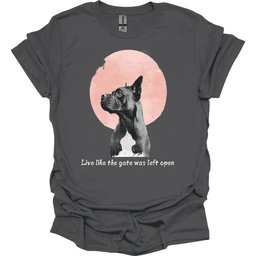Cane Corso Live Like The Gate Was Left Open T Shirt Gift For Dog Lover