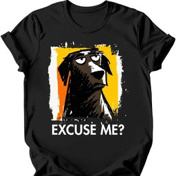 Chocolate Labrador Excuse Me Dog T Shirt Gift For Dog Lover