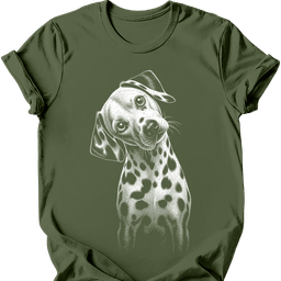 Dalmatian Tilted Dog T Shirt Gift For Dog Lover