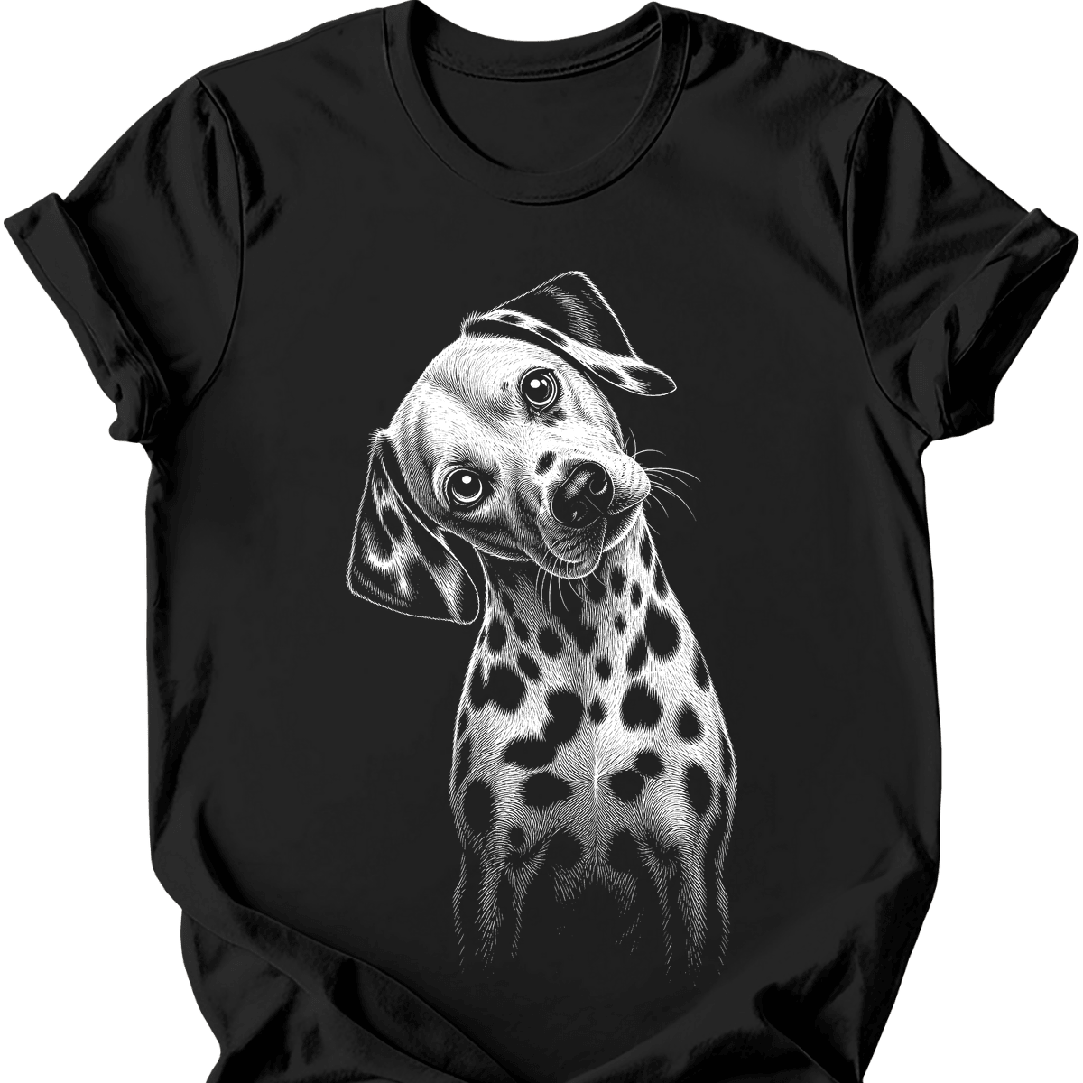 Dalmatian Tilted Dog T Shirt Gift For Dog Lover