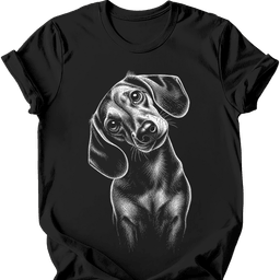 Dachshund Tilted Dog T Shirt Gift For Dog Lover
