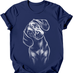 Dachshund Tilted Dog T Shirt Gift For Dog Lover