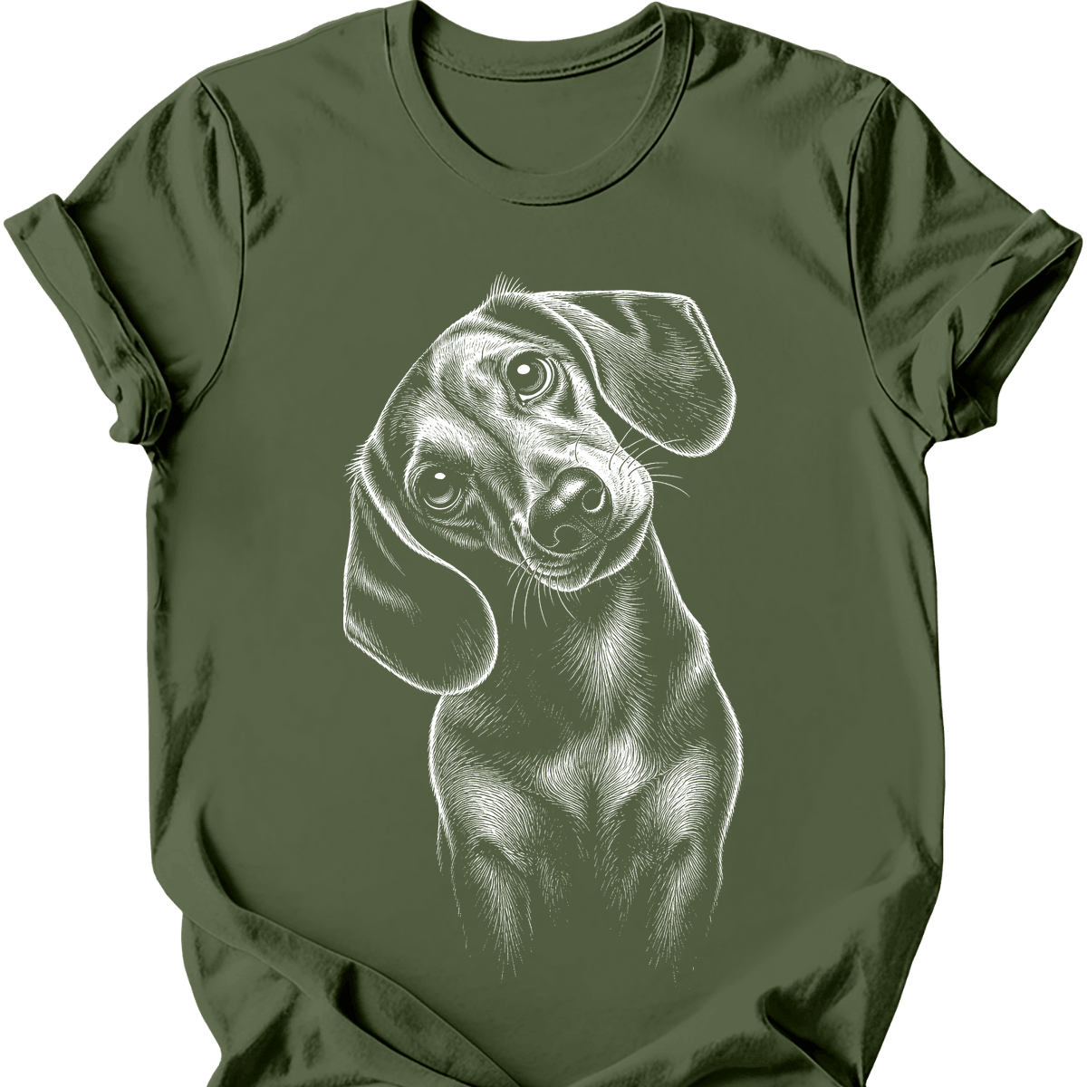 Dachshund Tilted Dog T Shirt Gift For Dog Lover