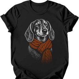 Dachshund Winter Dog T Shirt Gift For Dog Lover