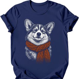 Corgi Winter Dog T Shirt Gift For Dog Lover