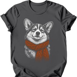 Corgi Winter Dog T Shirt Gift For Dog Lover