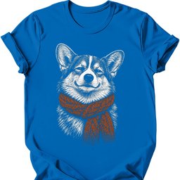 Corgi Winter Dog T Shirt Gift For Dog Lover