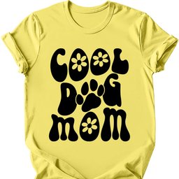 Cool Dog Mom Retro T Shirt Gift For Mom