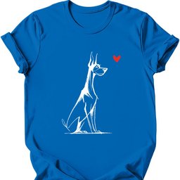 Doberman Sketch Dog T Shirt Gift For Dog Lover