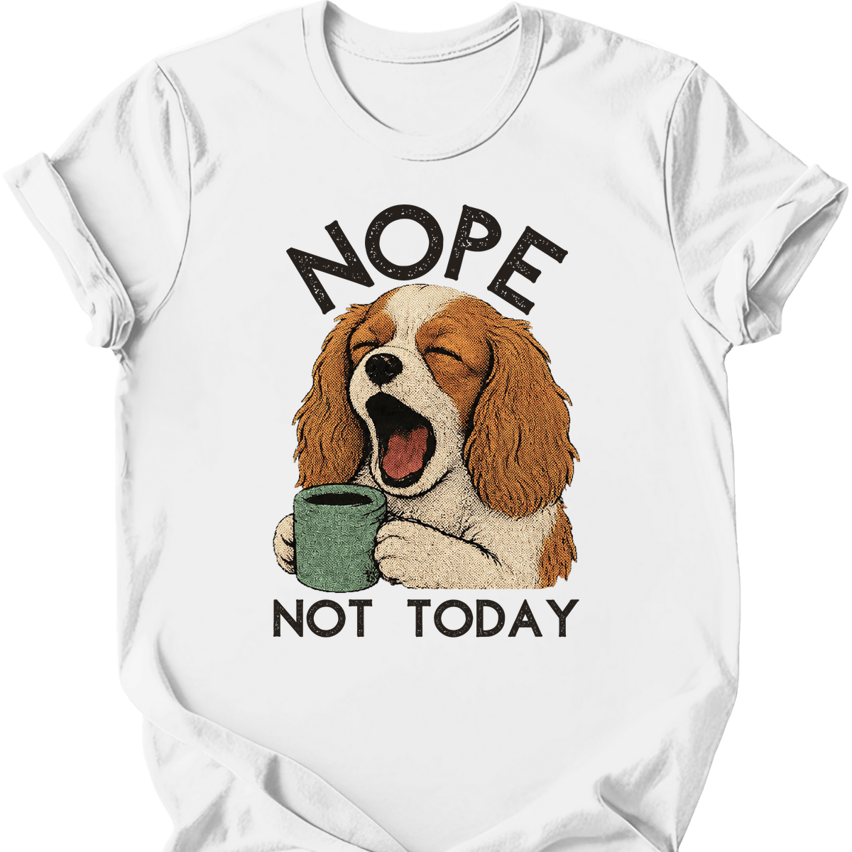 Cavalier King Charles Spaniel Not Today T Shirt Gift For Dog Lover
