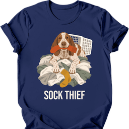 Bracco Italiano Sock Thief T Shirt Gift For Dog Lover