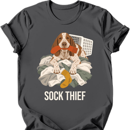 Bracco Italiano Sock Thief T Shirt Gift For Dog Lover