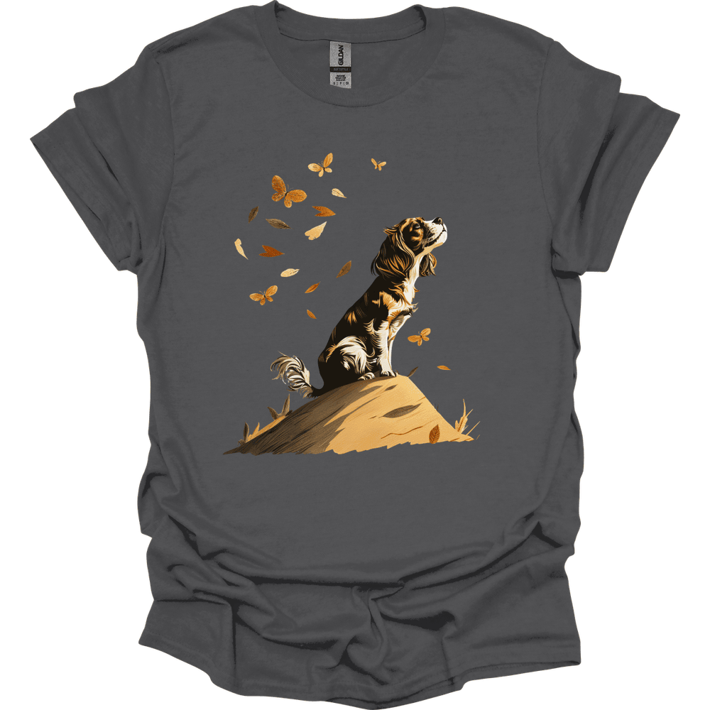 Cavalier King Charles Spaniel Fall Dog T Shirt Gift For Dog Lover