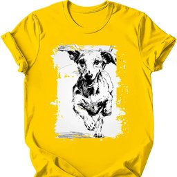 Dachshund Running Dog T Shirt Gift For Dog Lover