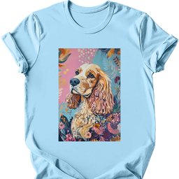 Cocker Spaniel Boho Dog T Shirt Gift For Dog Lover