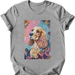 Cocker Spaniel Boho Dog T Shirt Gift For Dog Lover
