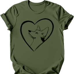 Corgi Heart Dog T Shirt Gift For Dog Lover