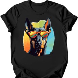 Doberman Top Dog T Shirt Gift For Dog Lover