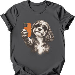 Cavapoo Selfie Dog T Shirt Gift For Dog Lover